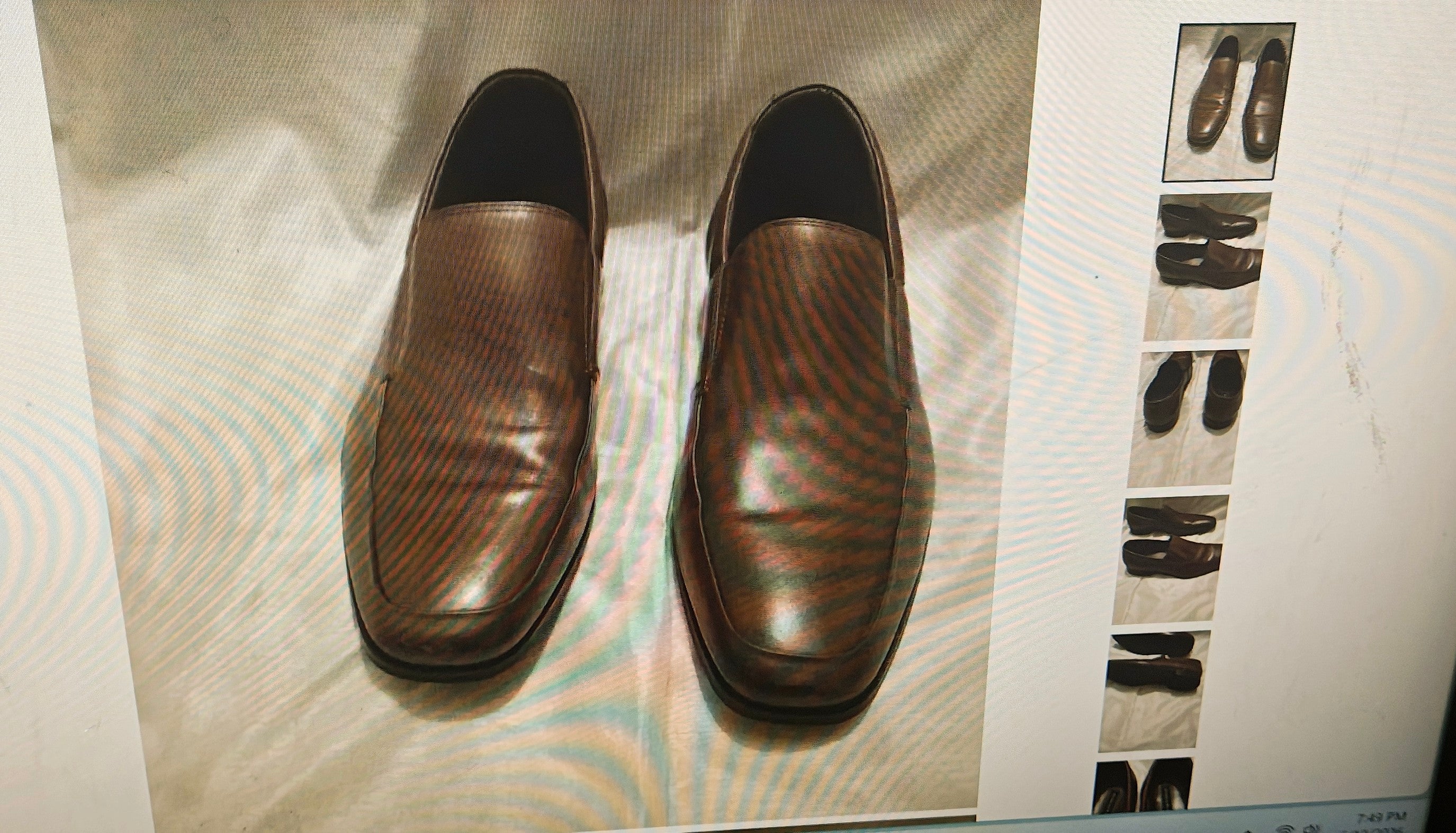 Gordon Rush men's leather shoes brownish size 13 round tip slip on – Second Wind