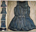 Addie Women's Chic Blue Jean Romper Size S