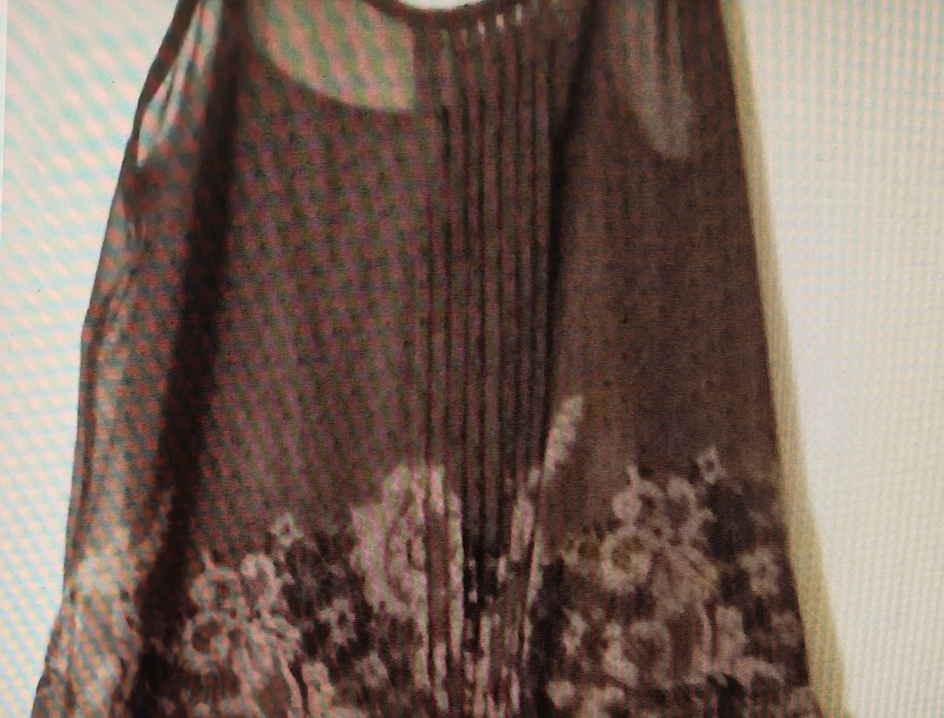 D'closet women's sheer top short lace camisole size S chocolate brown