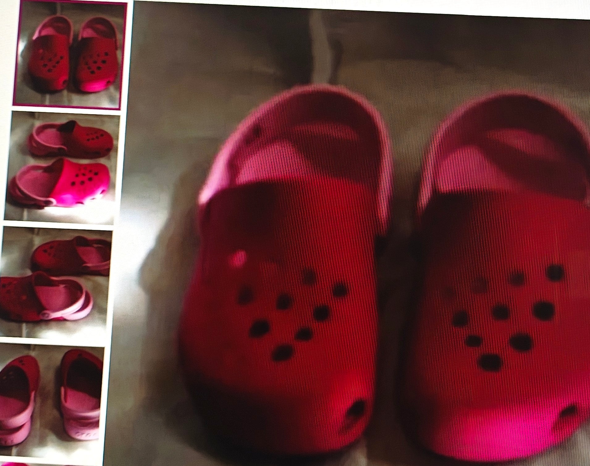 Crocs girl's kids' fuchsia size C9 spring & summer wear comfortable and stylish