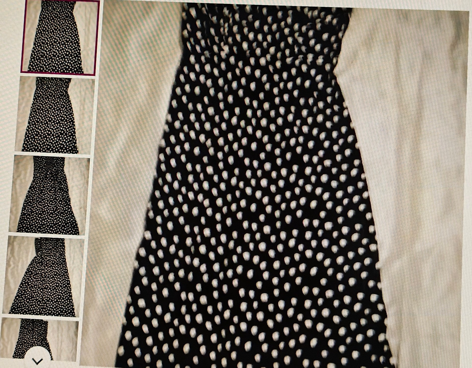 Tash&Sophie Black and White Polka Dot Dress Size S