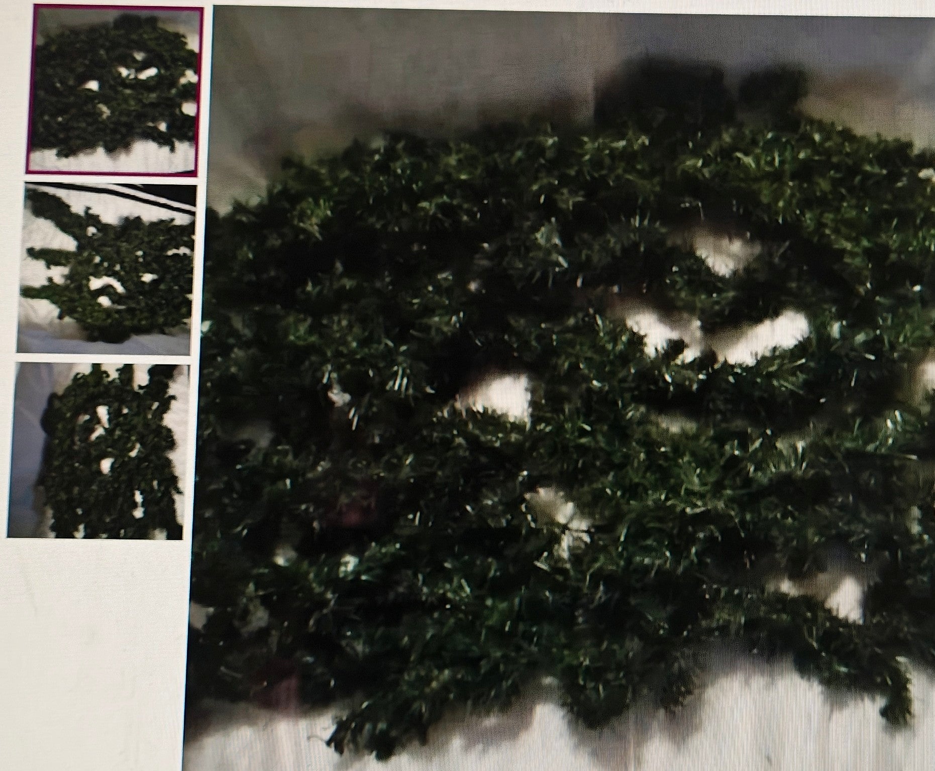 4 Green garland about 3ft 12" & 6" Christmas in July decoration event
