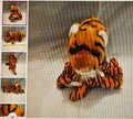 Plush Mommy Tiger And Baby Stuffed Animal Toy
