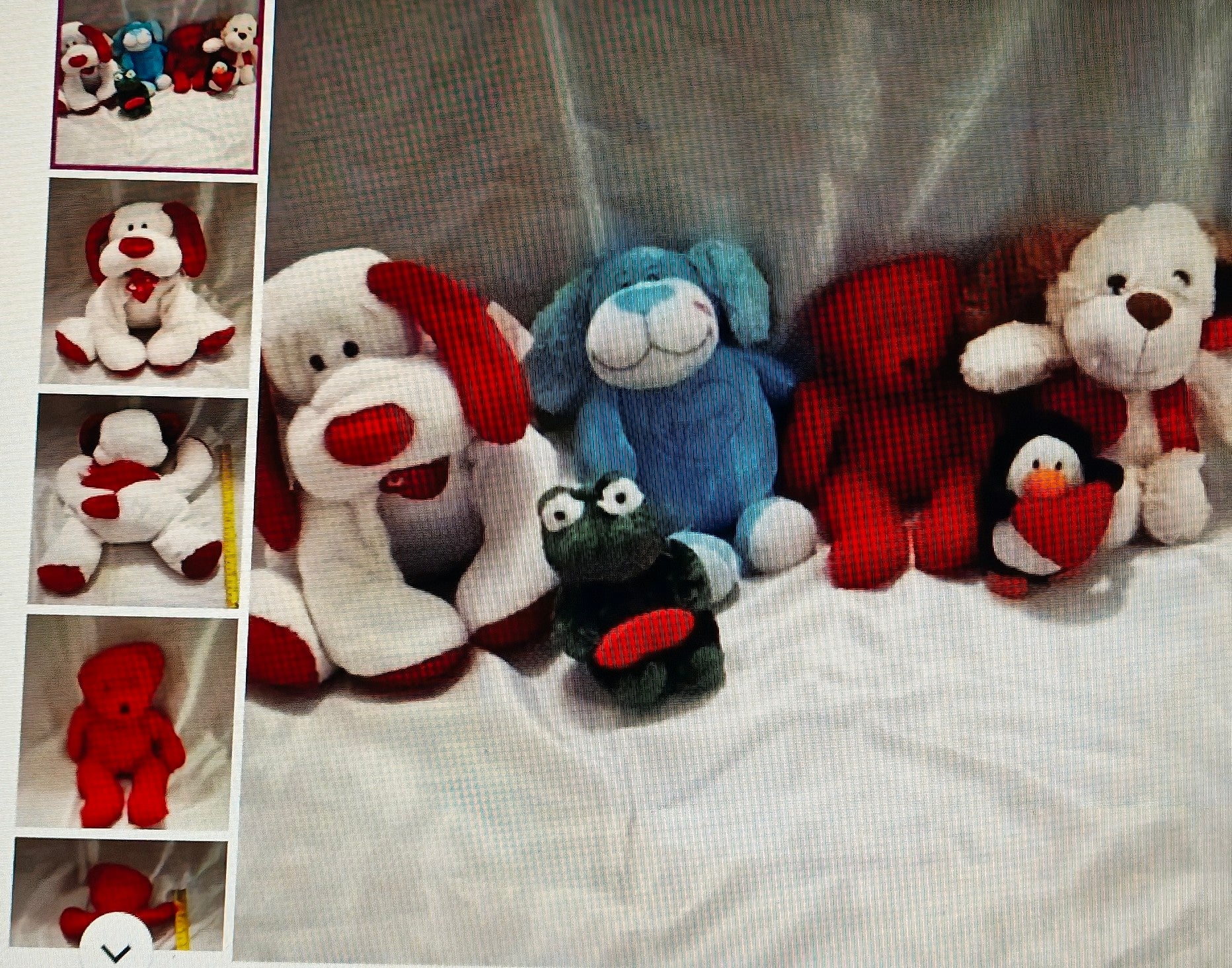 Various Valentine's Plushie Small to Medium Size
