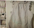 Light-colored pants displayed on a mannequin with a grid of smaller images below.