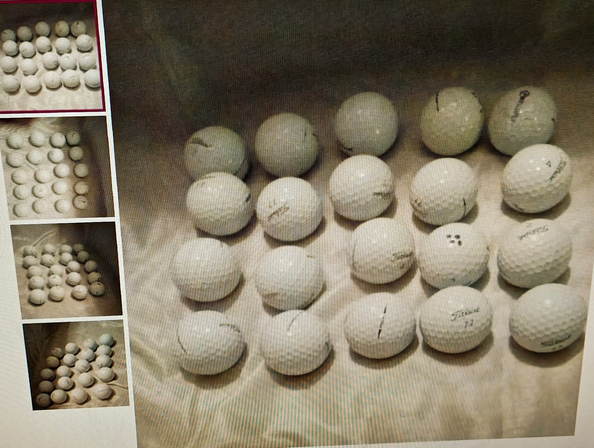 Practice Titleist Premium White Golf Balls Collection