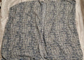 Loft women's cardigan cream navy blue grid pattern