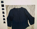 roz & ali women's top blueish long sleeves size M round neck
