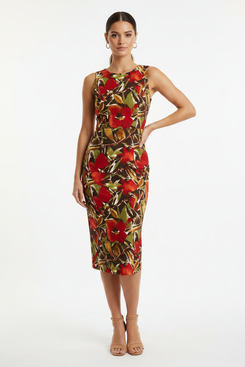 Coldwater Creek women's lined dress sleeveless multicolor paisley size – Second Wind