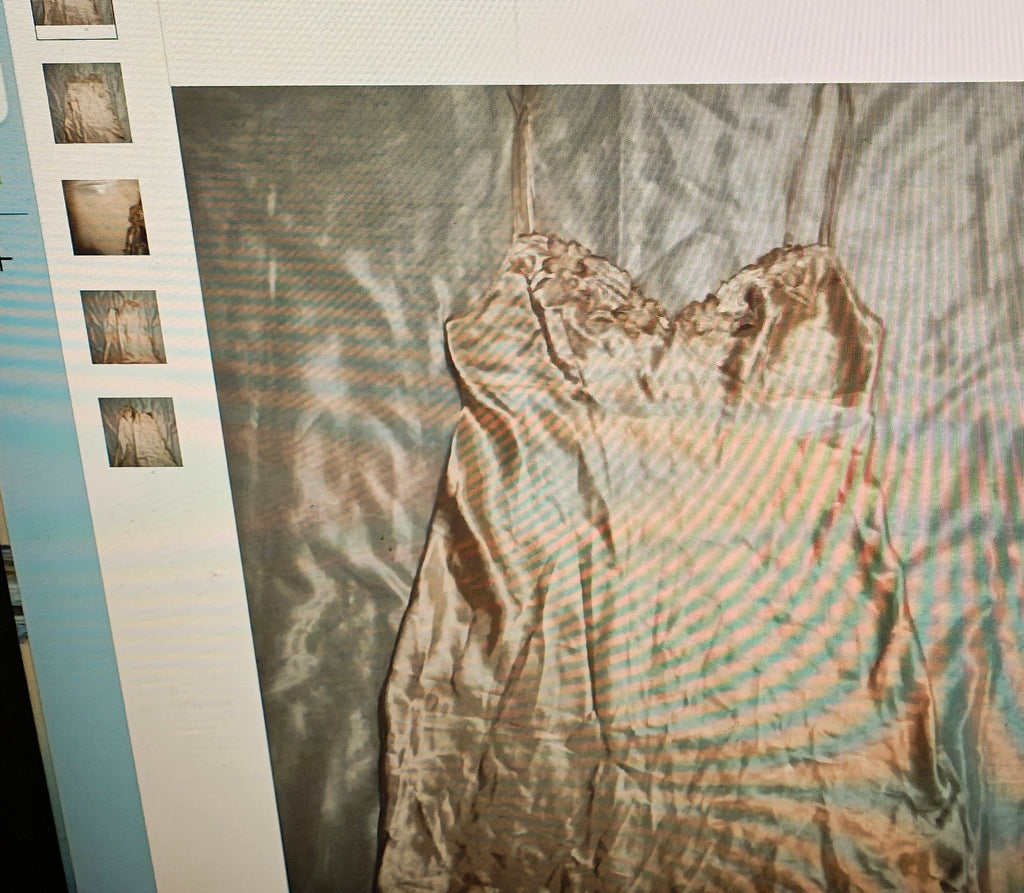 hunkemoller sleepwear women's dress sizeM tan satin/embroidered sexy romantic
