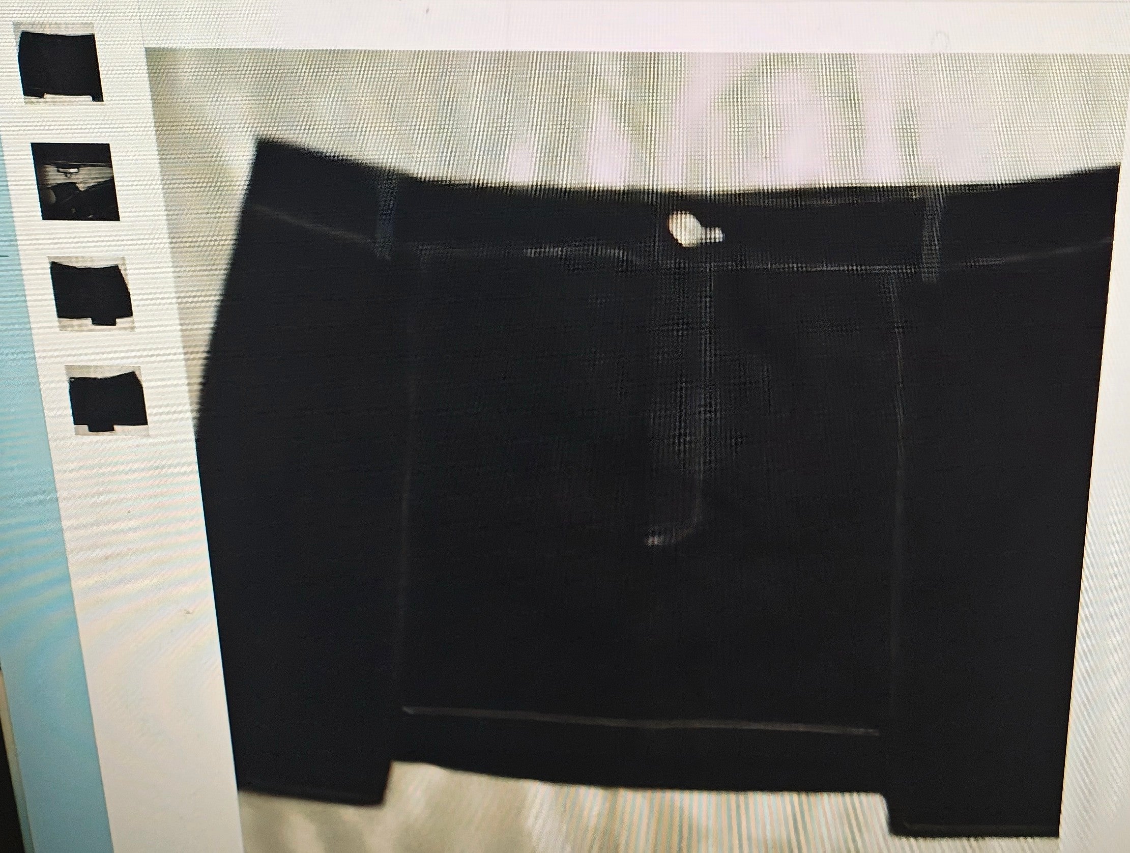 Fashion Nova women's denim black mini skirt size2XL goth grunge boho

