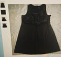 Isabel Toledo for Lane Bryant women's black sequence dress size 26 sleeveless
