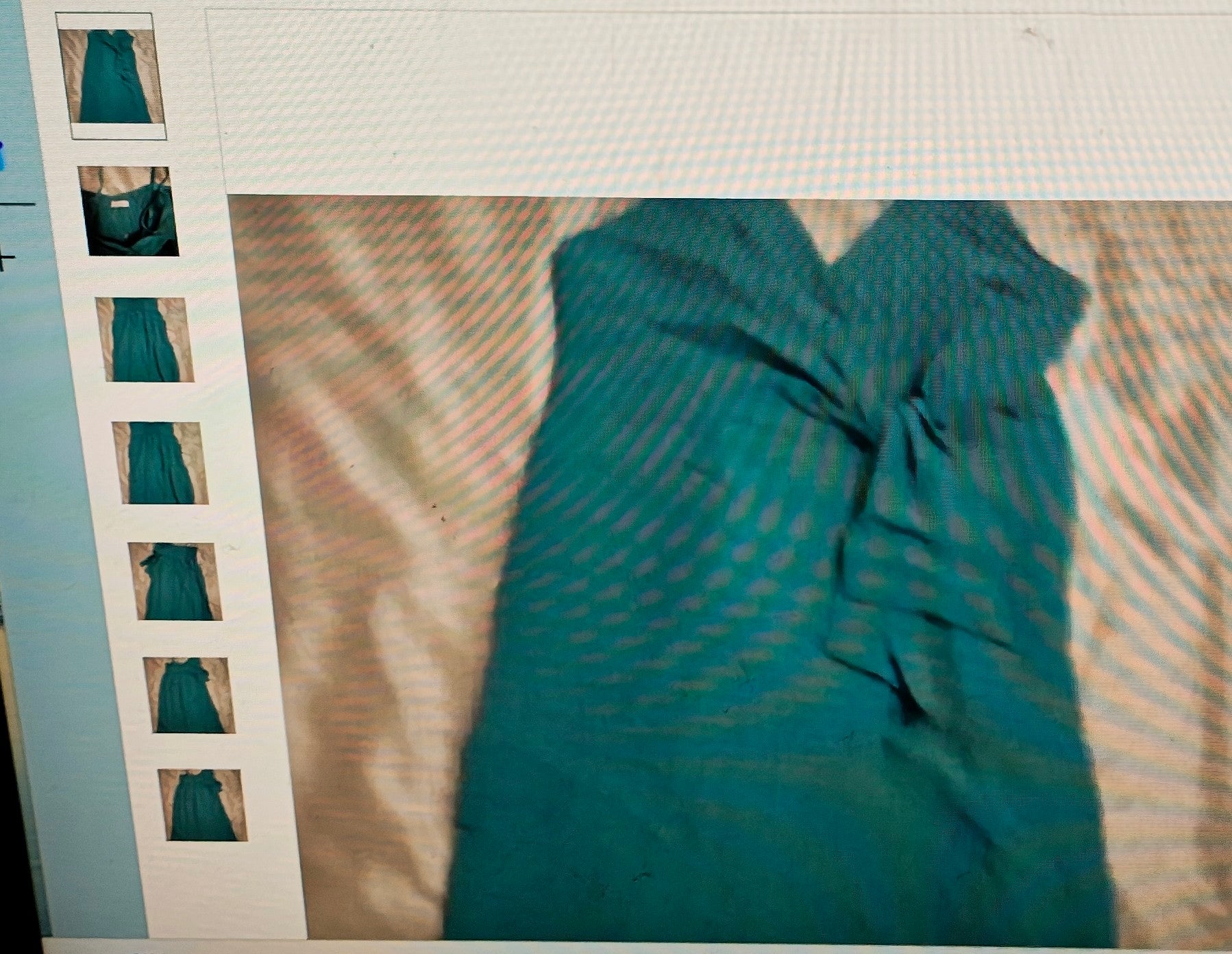Becool women's turquoise dress size M spaghetti strap lined
