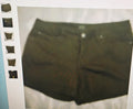 a.n.a women's denim shorts size10 hunter green cuff leggings summer goth grunge
