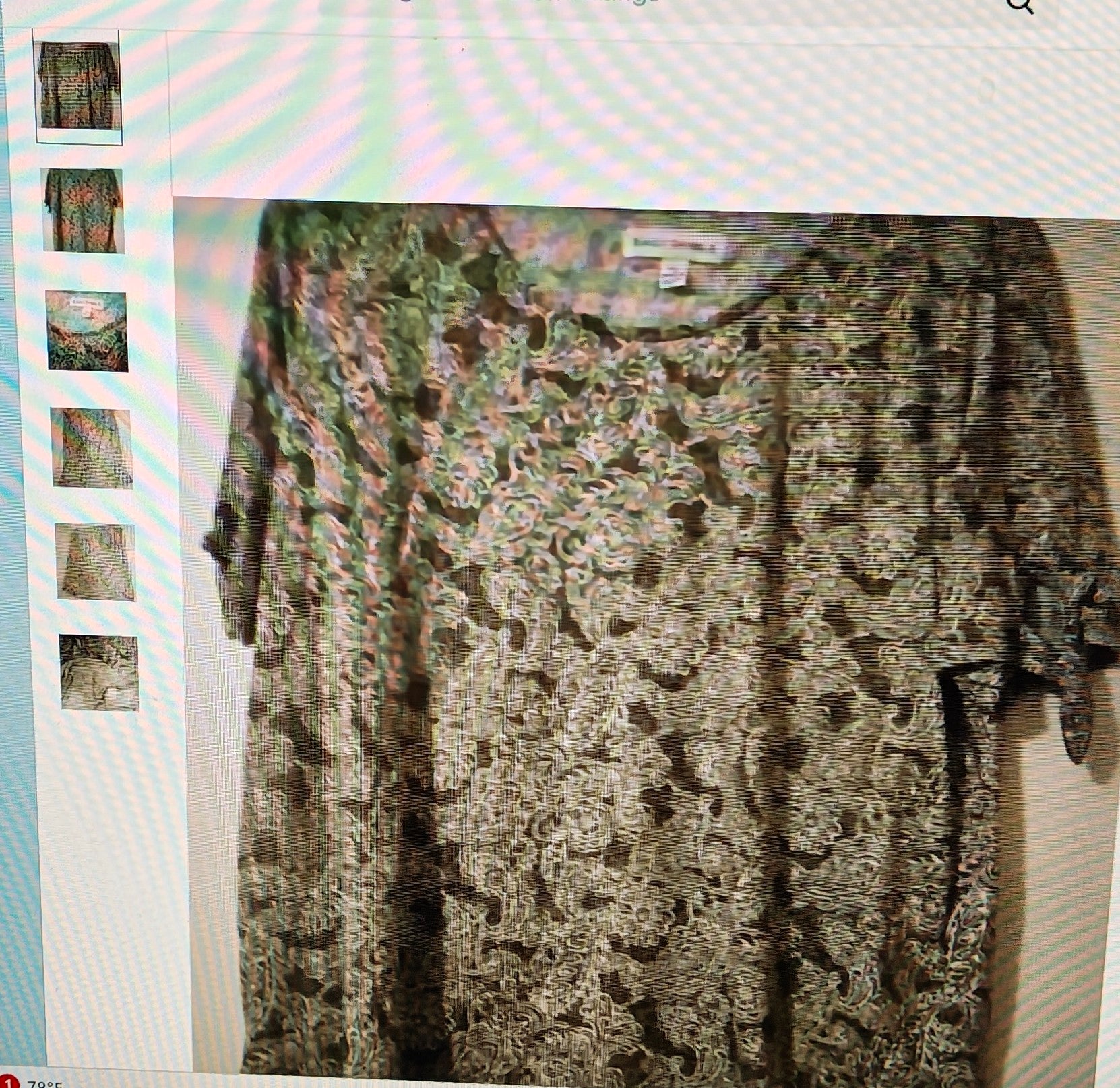 Emily Daniels women's top sizeXL short sleeves w/tie at end grunge casual wear
