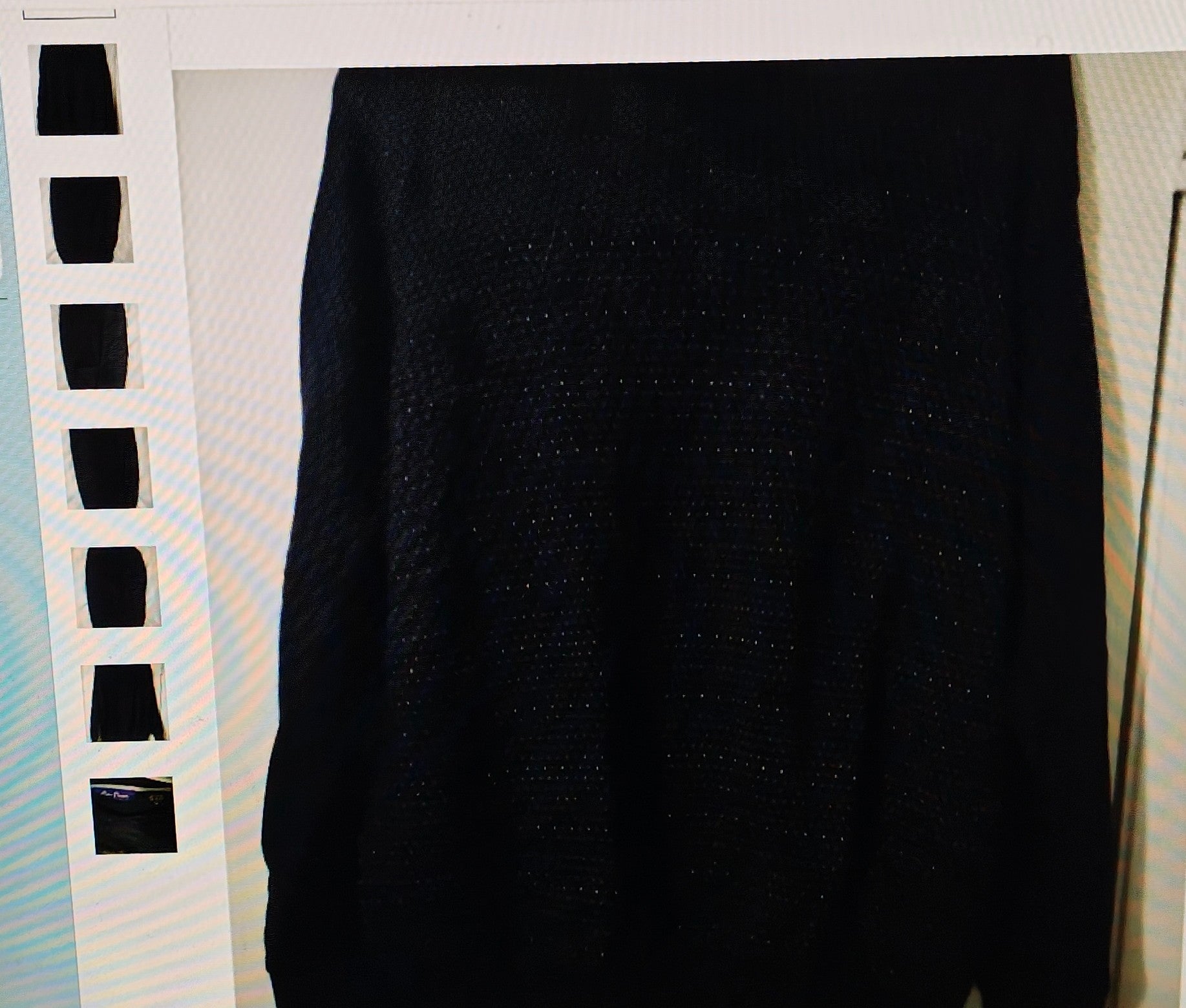 Alan Flusser Long Sleeves V-Neck Black Sweater for Men SizeXL
