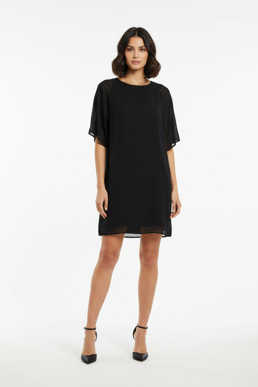 Emma & Michele Stylish Black Lace Dress Women Size M