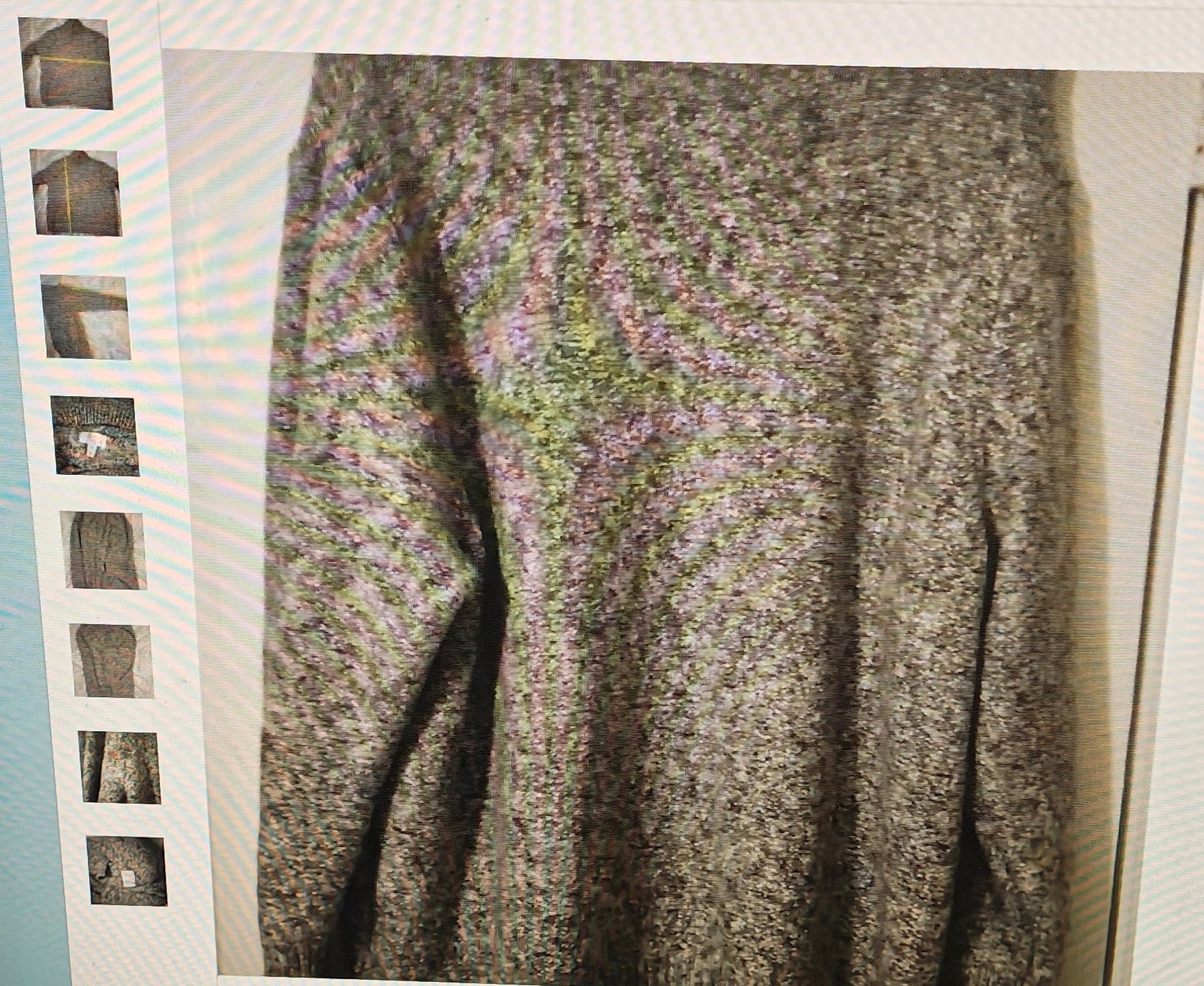 Close-up of a textured fabric with a white border