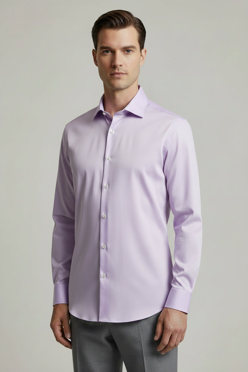 Kenneth Cole Reaction Men's Elegant Lavender Long Sleeve Shirt Size XL 17 34-35