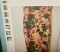 Floral patterned fabric with a beige background