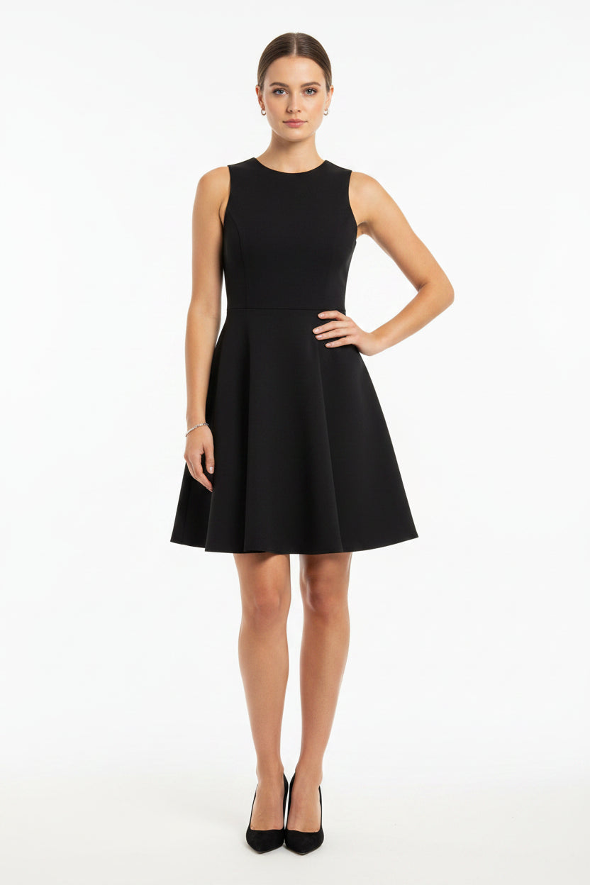 Old Navy Black Sleeveless Mini Dress Size M Zipper Closure