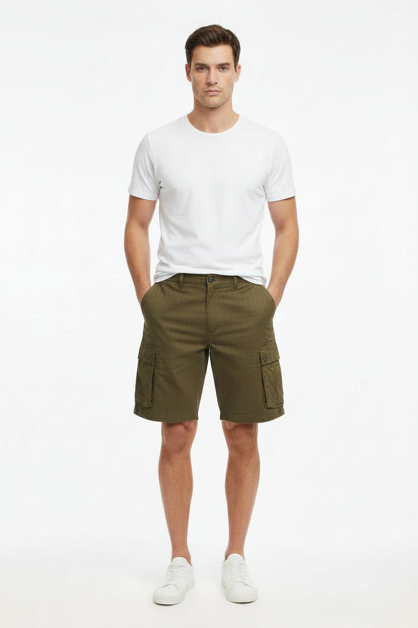 Nautica men's cargo short pants size 42W hunter green fisherman cascual