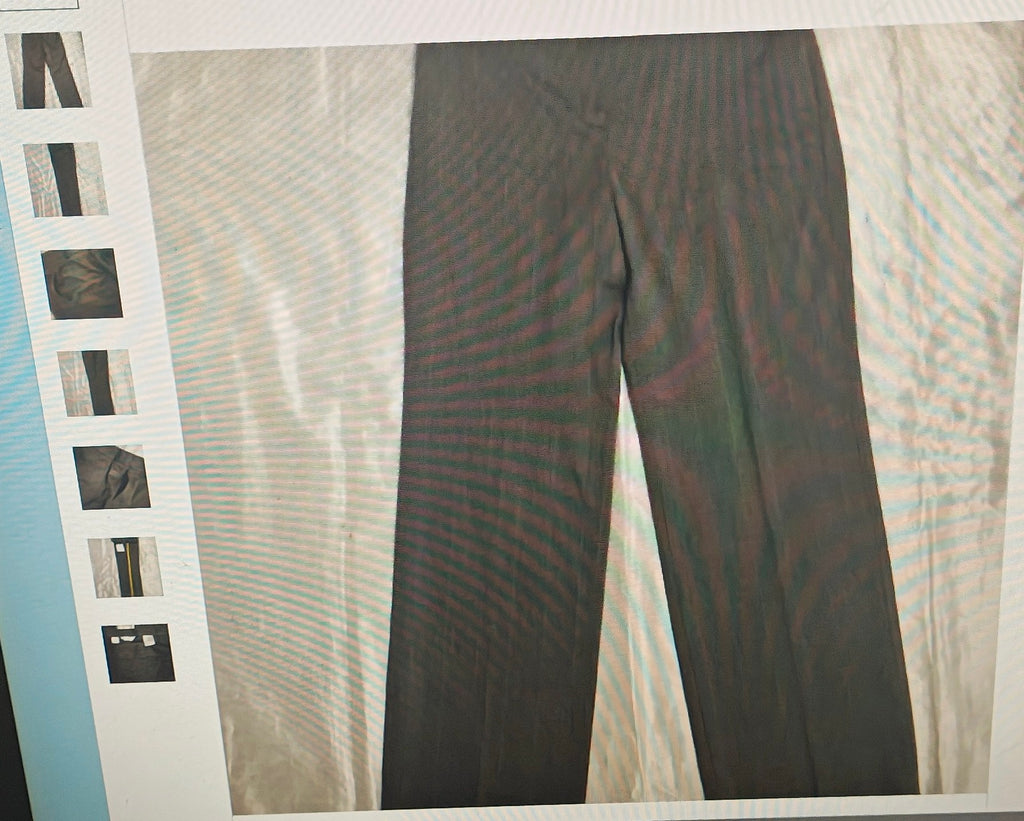 Talbots women's stretch pants size 10 grey with light burgundy brown pattern
