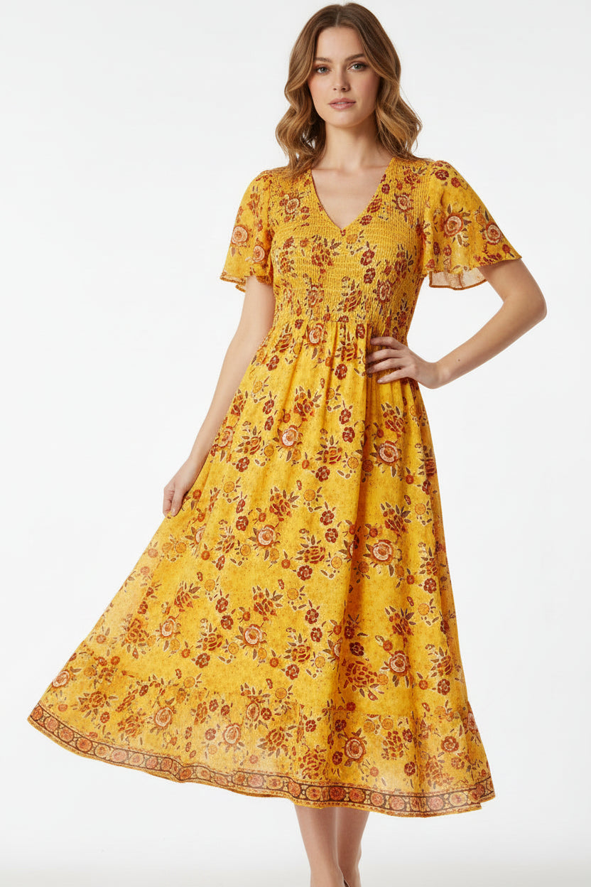 Margaux Riviera women's maxi dress size PS babydoll boho cottage summer wear
