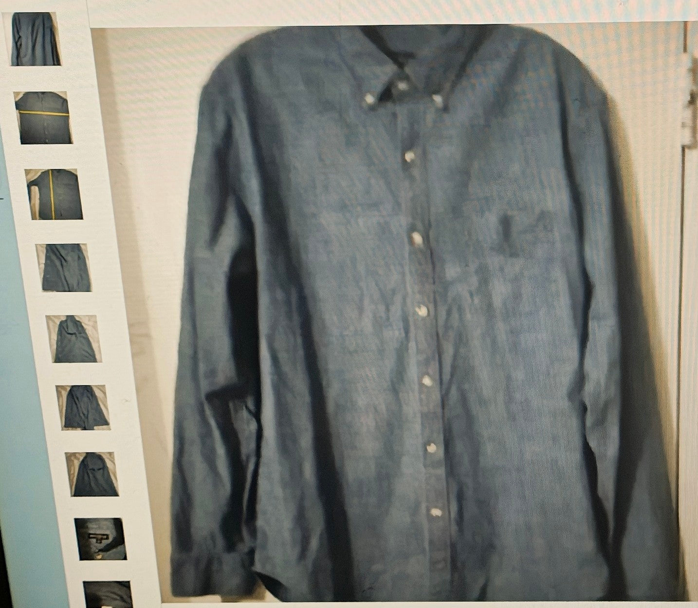 J. Crew Mercantile Flex men's shirt sizeL longsleeves lght blue fisherman casual

