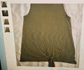 Time & Tru women's top size M(8-10) sleeveless collarless green goth grunge boho

