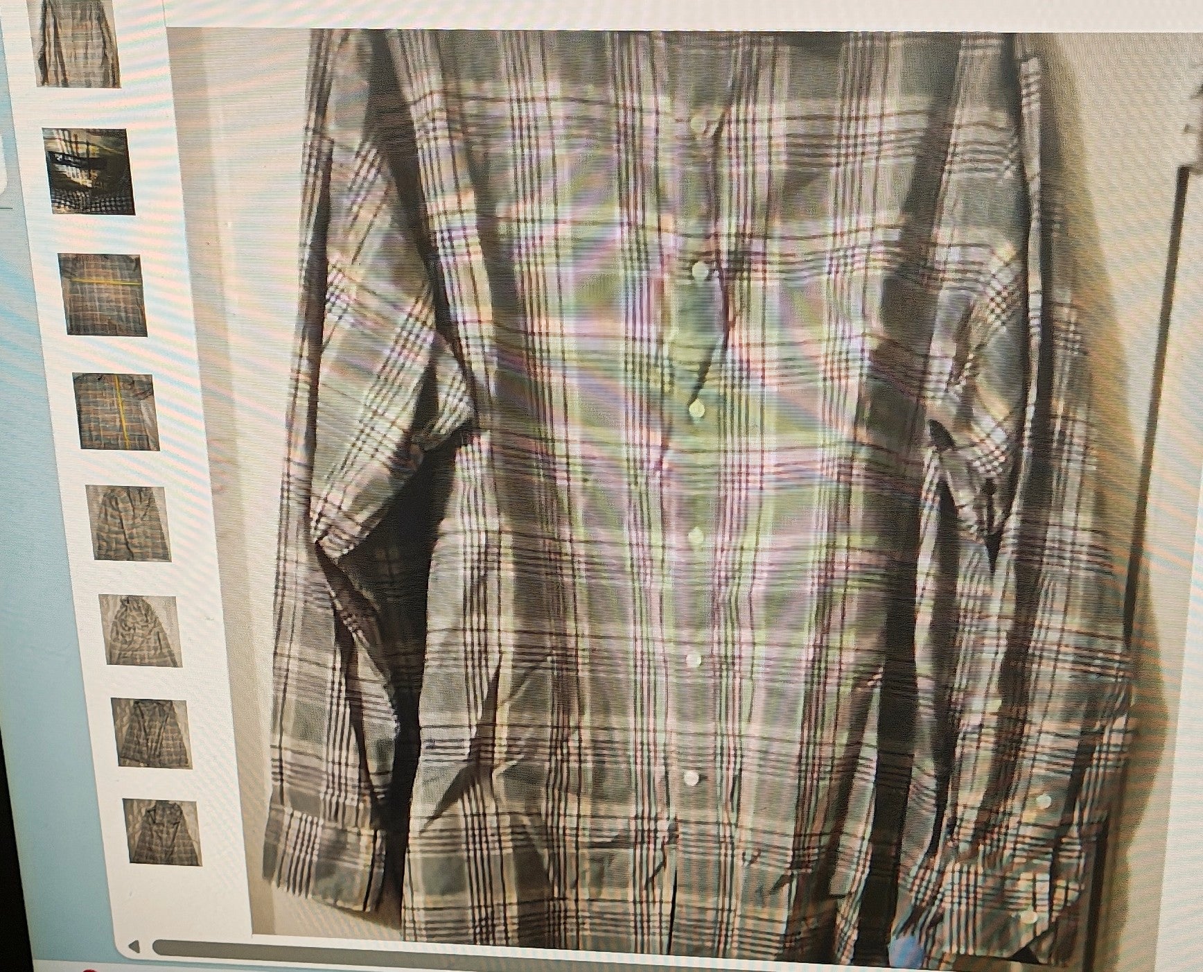 Cremieux men's long sleeves shirt size L multicolor stripes business fun time
