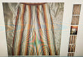 beach lunch lounge women's capri size M multicolor stripes elastic waist side pocket
