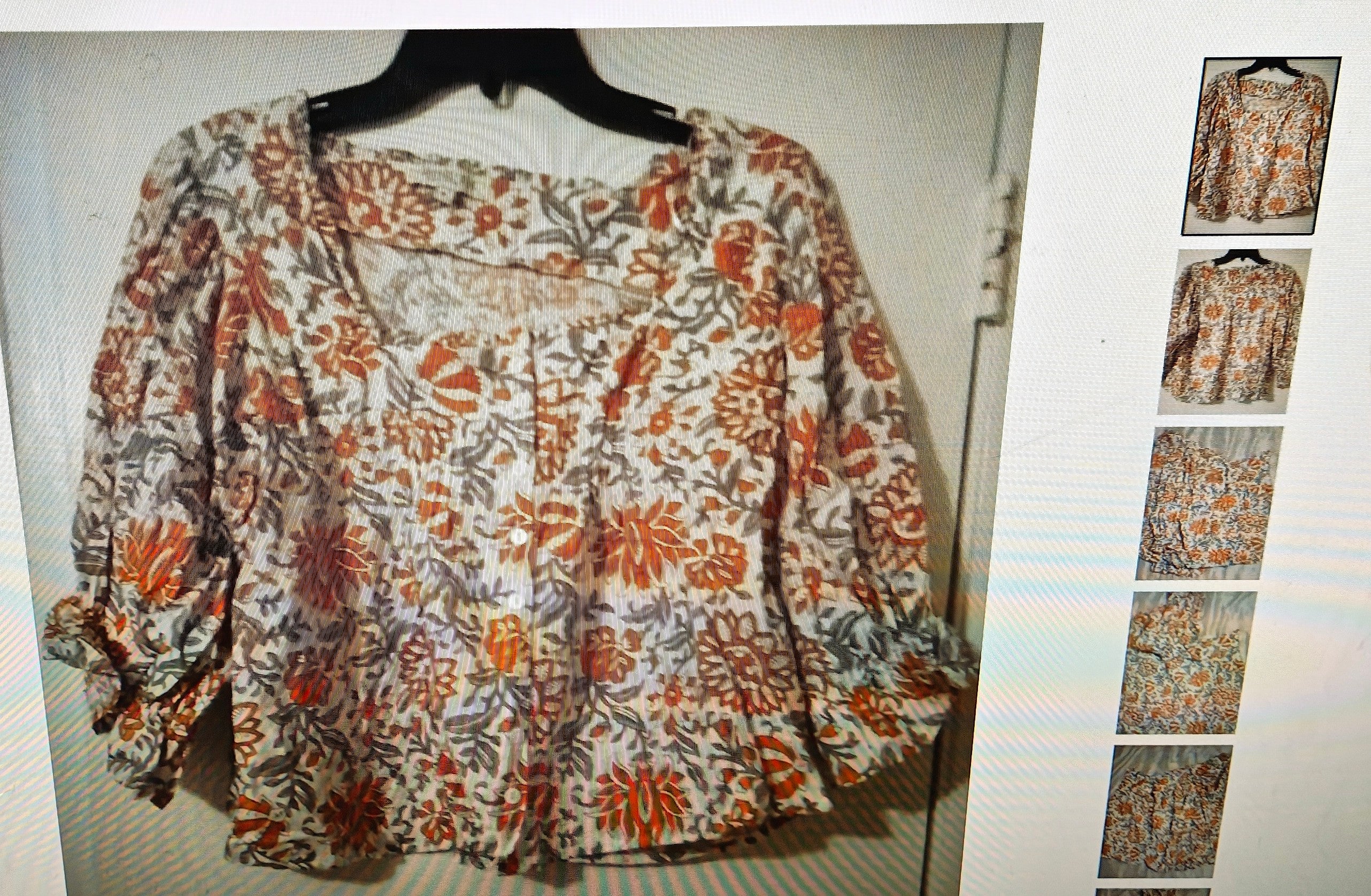 Rachel Zoe women's top size M parsley babydoll milkmaid regency long sleeves
