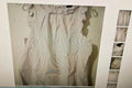 J Crew women's to purple/white stripes size L babydoll Y2K ruffle neck & sleeves

