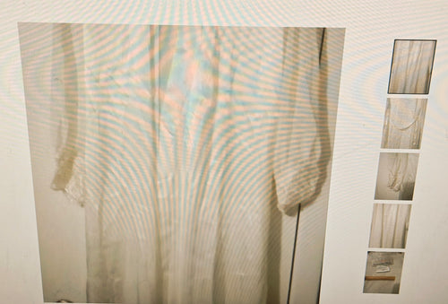 Alexandra Nicole women s robe size L white satin cottagecore romantic loungewear
