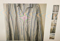 Chico's women top size 3 blue/white cotton casualwear fun wear long sleeves
