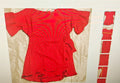 Lunik women's short jumper short sleeves red & white polka dot size L boho
