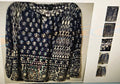 Luck Brand women's blouse size XS blue/white geometric boho grunge goth wear
