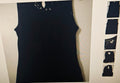 Worthington women's black top size L lace top & pleated bottom goth grunge boho