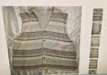 Sostanza men's sweater vest size XL brown/tan ramie/cotton fisherman work wear
