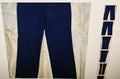 Dino Man dressy pants 100% wool size 34 blue with side pockets
