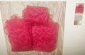 3 pieces fuchsia sheer material