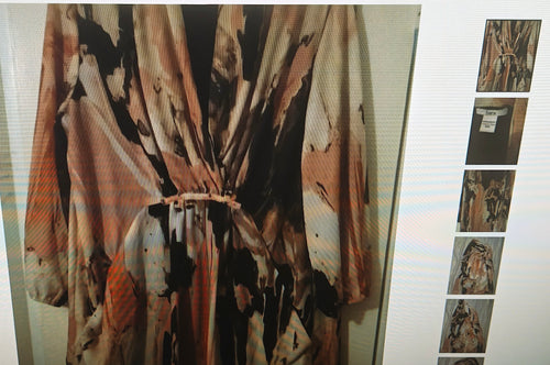 bar III long sleeves lined dress pink & brown size XXL
