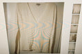 Perlina women's rayon long sleeves cream sweater size 1 w/sequence in front
