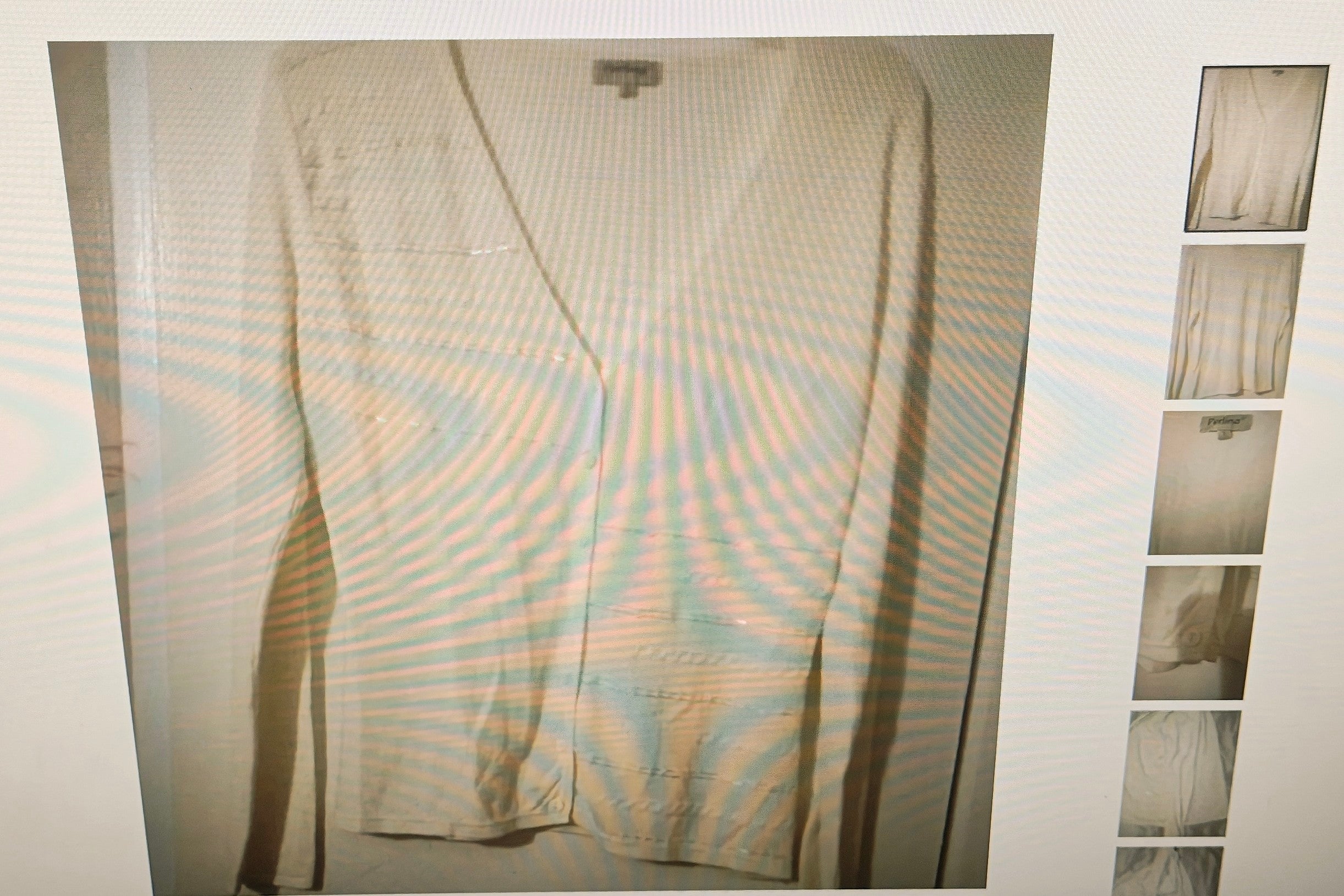 Perlina women's rayon long sleeves cream sweater size 1 w/sequence in front
