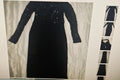 Frock and Frill black sequence long sleeves formal dress size 8
