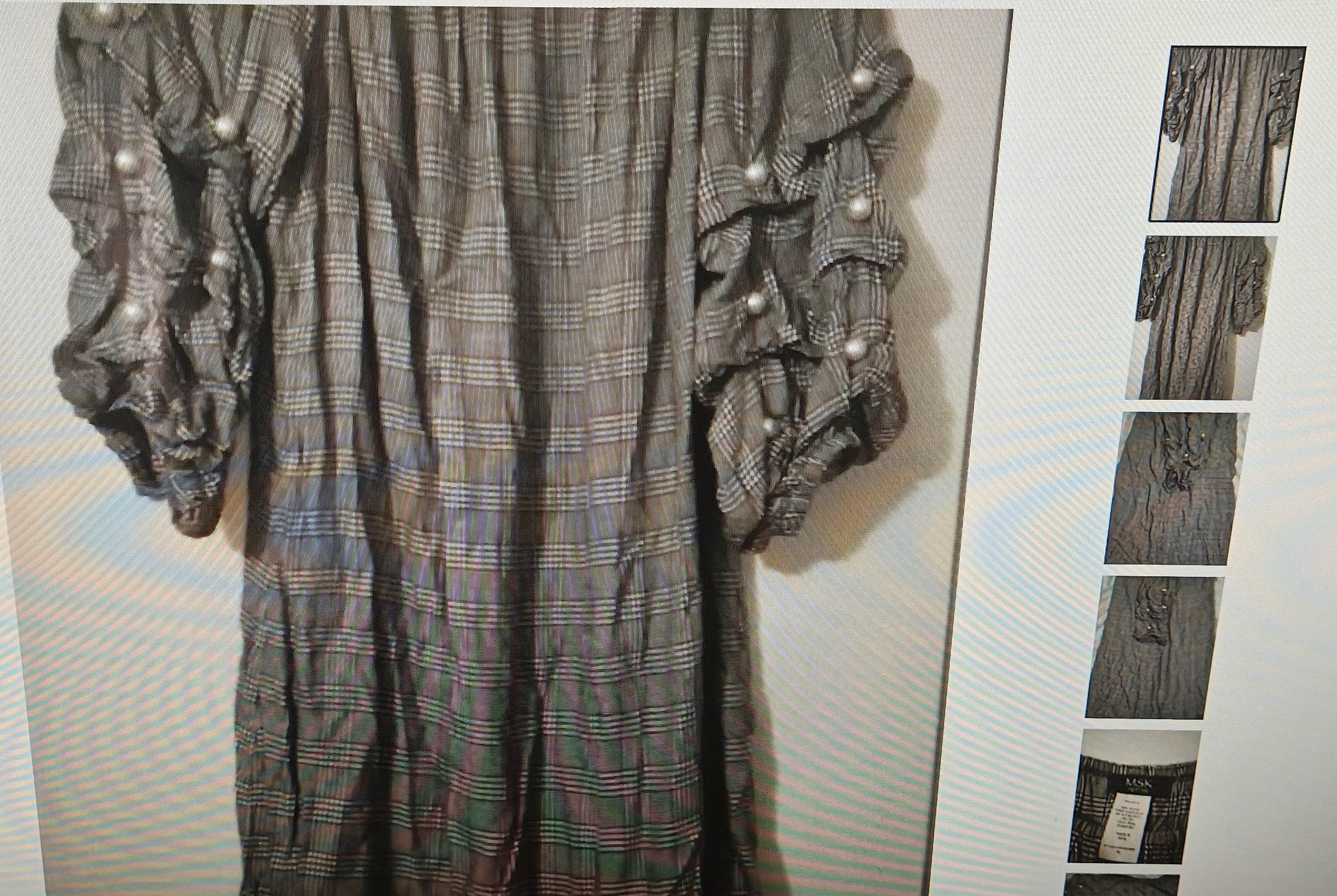 MSK Petite women's dress size PL 3/4 sleeves whimsigoth party event wear

