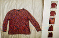 a.n.a women's multicolor sweater long sleeves round neck size S
