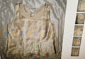 Sagharbor Dress women's tank top tan satin size 14

