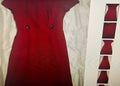 east 5th women's dress red size 12 short sleeves
